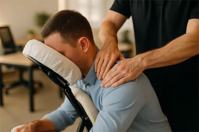 Mobile Massage von 8 bis 22 Uhr, werktags und am Wochenende buchbar